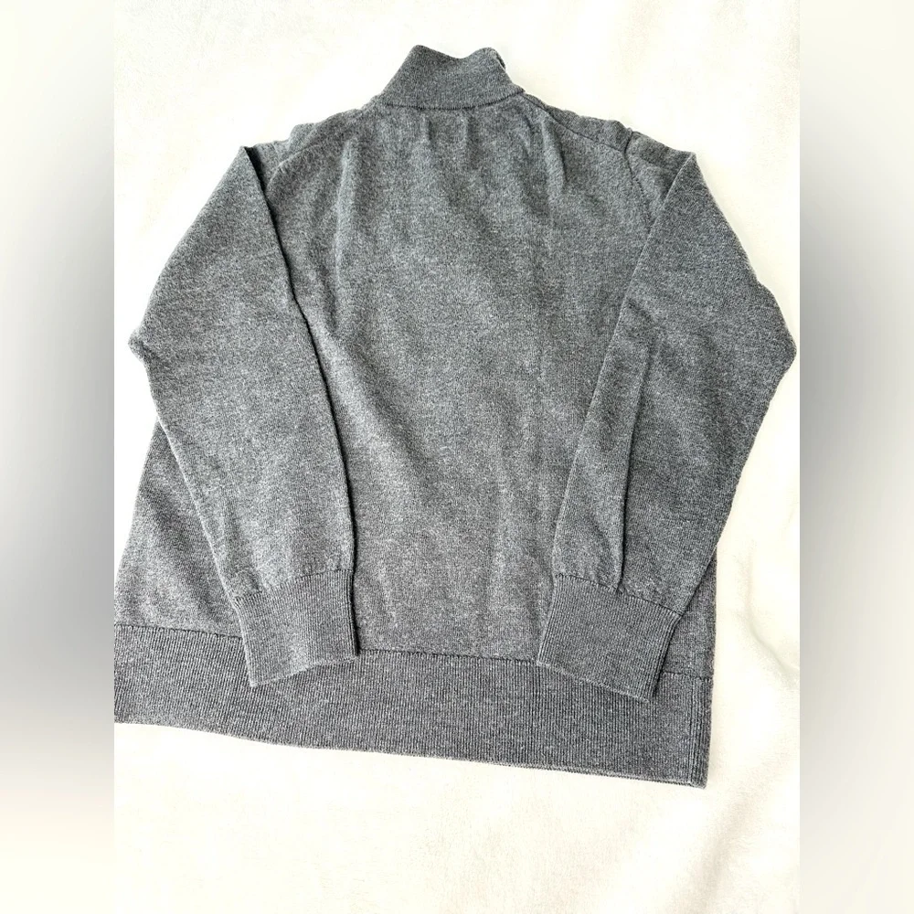 UNTUCKit Belguardo  Merino Wool Quarter -Zip Sweater Size Small